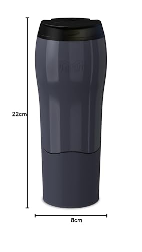 Mighty Mug Plastic 17920227 Go - The Travel Mug That Won't Fall Over (0.47 Litre), Grey