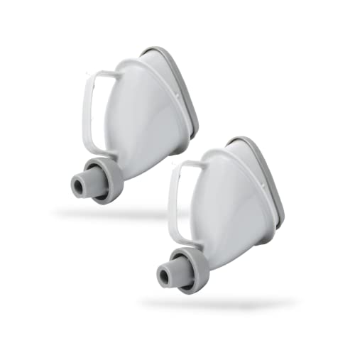 レジプロb 尿瓶 携帯トイレ 2個セット 男女兼用 アウトドア 車 渋滞 大人 子供 グレー