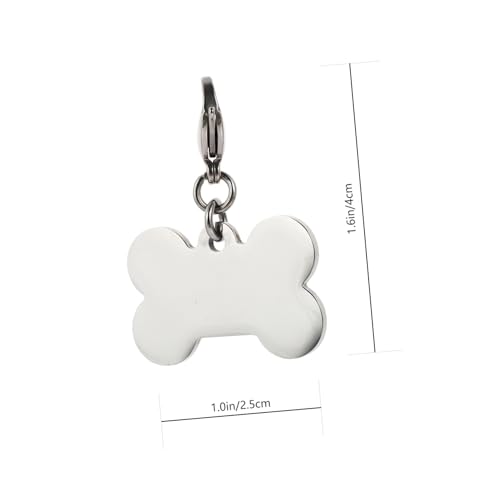 Toyvian 2 Sätze Haustiermarke Wille Hundemarke Anhänger Selber Machen Hundetags Hund Namensschild Hundemarke Individuell Stichworte Code Silber Rostfreier Zufällige Farbe 6 Stück * 2