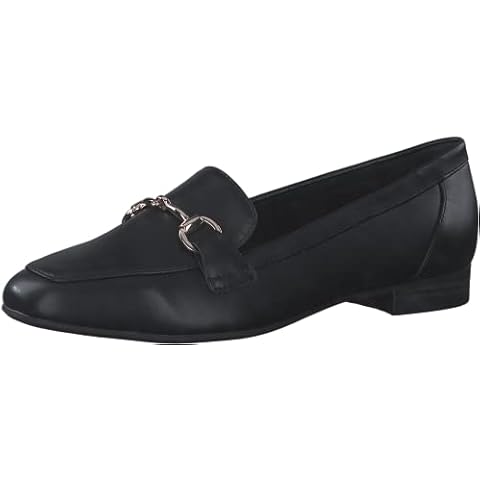 MARCO TOZZI 2-2-24213-20 Women's Slippers Loafer Flat, Black Gold, 5 UK Cover