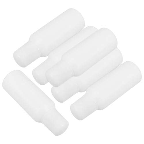 Gogogmee Botellas Aplicadoras de Esponja 100 Ml, 6 Piezas, Plástico Resistente, Tapa de Color Claro, Ideales para Líquidos Tópicos, Aceites Esenciales y Cosméticos, Botellas Vacías