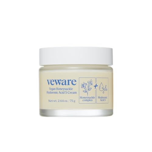 Agency Skincare Reviews: Top Korean Moisturizers for Hydrated, Glowing Skin 10 Veware Vegan Honeysuckle Hyaluronic Acid 5 Moisturizing Cream - Soothing & Hydrating for Sensitive Skin - Fragrance-Free, Alcohol-Free, 75g