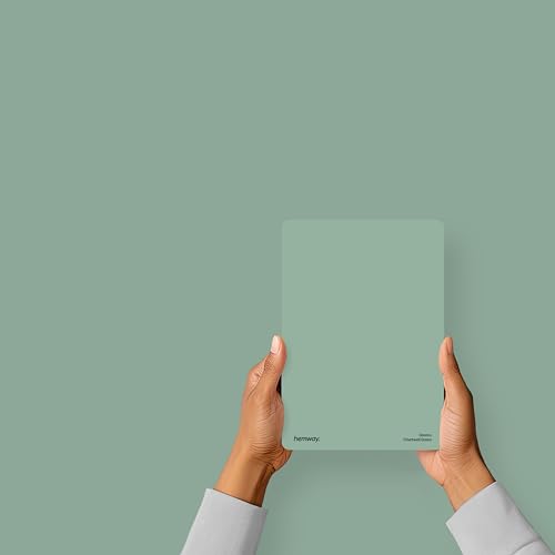 Hemway Chartwell Green Peel & Stick Sample Interior Paint | A5 Accurate Colour Swatch, Mess-Free Alternative to Paint Tester Pots, Easy To Use, Eco-friendly, for Kitchen Bathroom Living Room