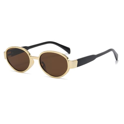 Image of Retro Oval Sunglasses for Girls - Designer Sun Glasses, Trendy Classic Shades with UV400 Protection, Plastic Frame