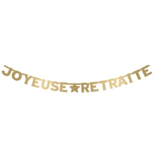 STC Accessoires de Fêtes/Guirlande Joyeuse Retraite/Dimensions : 300 x 15,7 cm