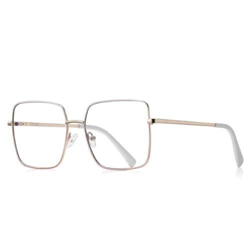 Lunettes anti-lumière bleue chic avec monture alliage haute qualité et charnières