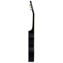 Wakects Guitare folklorique de bonne qualité sonore, guitare acoustique noire en tilleul avec mensuration de 63 cm pour la maison - Les Beatles, Paul McCartney, John Lennon, RIngo Starr, George Harrison Wakects Guitare folklorique de bonne qualité sonore, guitare acoustique noire en tilleul avec mensuration de 63 cm pour la maison – Image 2