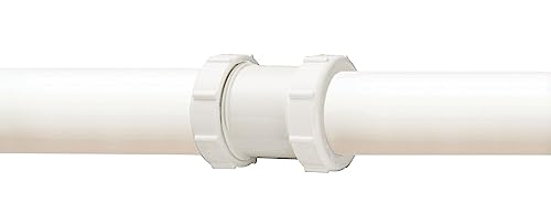 Plumb Pak 46WK Straight Extension Coupling Trap Adapter, 1.5" or 1.25" x 1.5", White