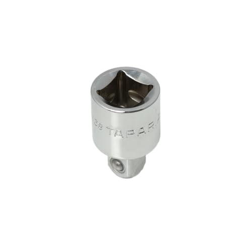 Image of Taparia AF12M38 Socket Adapter-Female 1 /2 inch to Male 3 /8 inch Square Drive Converter-35mm Length-Chrome Vanadium Steel Construction-Industrial, Automotive, Professional And DIY Applications