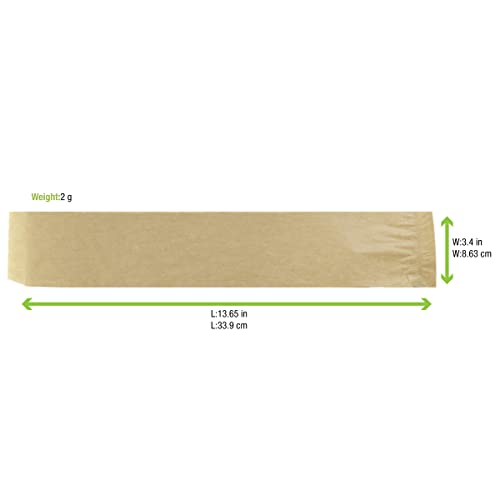 Image of PACKNWOOD 210PAPOK34 Brown Bag Wrapping Paper - Brown Wrapping Paper - Thin Brown Paper roll - Craft Wrapping Paper roll -(13.3 inch x 13.3 inch) - Case of 1000