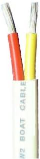 14/2 AWG Duplex Tinned Marine Wire, Red/Yellow 250 Feet