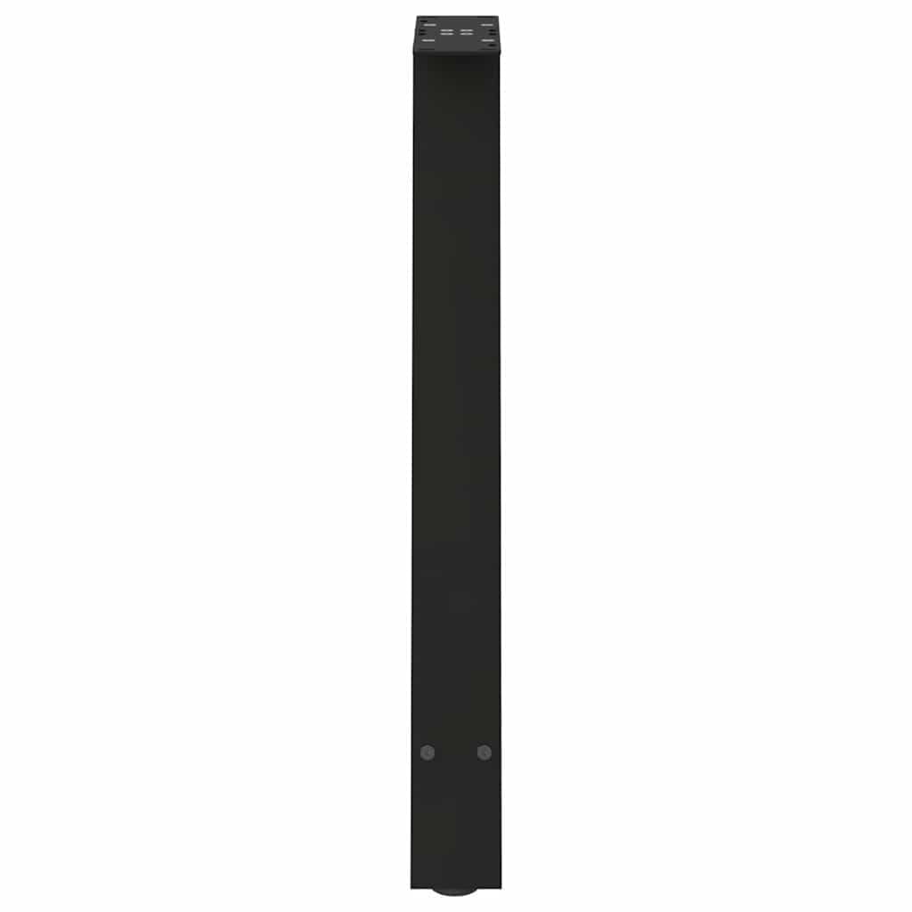 Patas de mesa de comedor en forma de A, 2 unidades, acero con recubrimiento en polvo, 50 x 72 – 73 cm, altura regulable, con protectores de suelo antideslizantes, para manualidades, mesa de