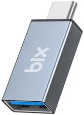 Bix ADP-01 Type-C - USB Adaptör, Type-C Erkek – USB 3.0 Dişi Adaptör MacBook Pro 2021 iMac iPad Mini 6/Pro MacBook Air 2022 ve Diğer Type-C Cihazlarla Uyumlu - Görsel 2