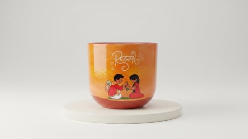 Image of Raksha Bandhan Terracotta Planter | Handcrafted Brother Sister Plant Pot | Unique Rakhi Gift | Decorative Indoor Flower Pot for Home Decor, Desk & Balcony