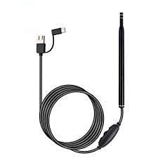 Tobo 3 in 1 Ear Endoscope Ear Wax Removal Tool with Waterproof Camera with 6 Adjustable LED Lights for Android Phone (OTG+Micro USB+Type C) Window Makk PC with Ear Pick Cleaning Kit - TD-591IM (B09GMBLPFH) Amazon Price History, Amazon Price Tracker