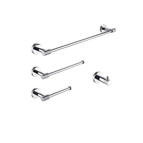 Ensemble de salle de bain chrome moleté pour une routine moderne - 2