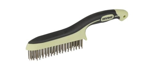 HYDE 46831 11-3/4" Stainless Steel MAXXGRIP PRO Wire Brush, 11-3/4-Inch image 4