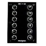 NEW MARPAC MARINE BOAT SWITCH PANEL 6-GANG with BOOT 7-0517