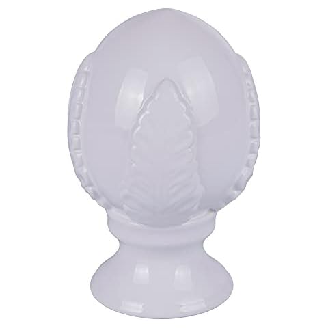 Puglia decorative white ceramic pumo h. 22,5 cm Cover