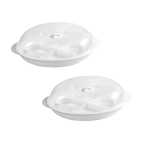 Cabilock 2pcs Microwave Egg Cooker Mold Material Easy to Use Egg Poacher for Delicious Breakfasts Family Friendly Kitchenware Multi Purpose