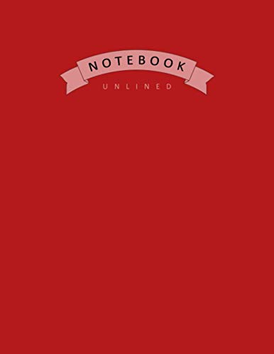 Blank Unlined Notebook Cornell Red: Softcover, Plain, Unruled Notebook Journal - Large (Letter Size) - 110 Pages image 2
