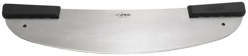 Winco KPP-20 20-Inch Rocker Pizza Knife with Polypropylene Handle, Medium, Stainless Steel, Black