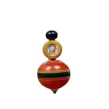 Spylark Toys - Wooden Handmade & Handcrafted Spin Top Bhingri for Kids/Home Decore/Showpiece (Pack of 1)