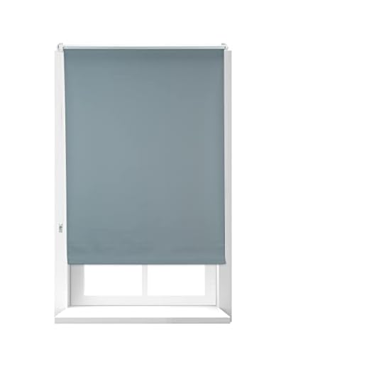 Cortina enrollable Relaxdays 10021307_734, persiana enrollable, montaje con abrazaderas, sin orificios, 80 x 160 cm