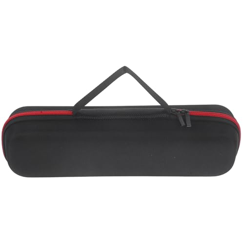 Estuche para micrófono portátil protector EVA resistente a golpes negro 31x10x6.5 cm miniatura 1