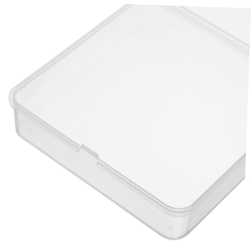 Boîte rangement plastique perles transparente rectangulaire