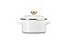 Le Creuset Enamel on Steel Traditional Stockpot, 3.8 qt., White with Gold Accents