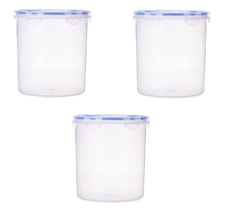 Image of Aristo 1030 Lock & Fresh Airtight Food Storage Container, BPA Free, Leakproof & Freezer Safe, Transparent Kitchen Storage Box Set Of 3-5000 ML