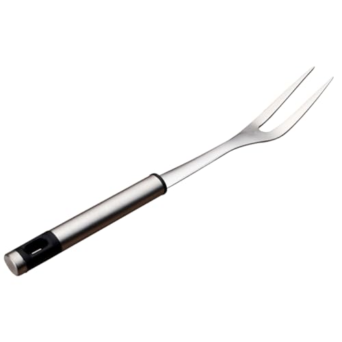 FONDOTIN Stainless Steel Bbq Fork Barbecue Roasting Stick for Outdoor Cooking Camping and Family Gatherings to Carry Kitchen Equipment