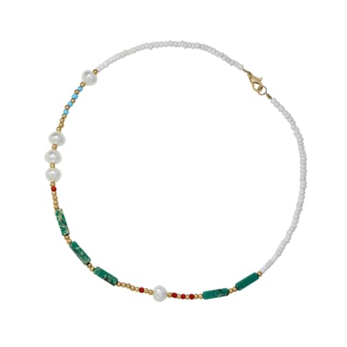 Collier de perles colorées bohème chic accessoire mode femme
