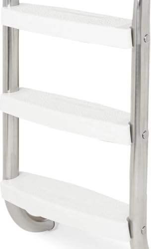 Escalera de piscina de acero inoxidable 3 peldaños miniatura 3