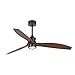 Faro Barcelona 33395-10- JUST FAN LED Ventilador de techo negro/madera con motor DC