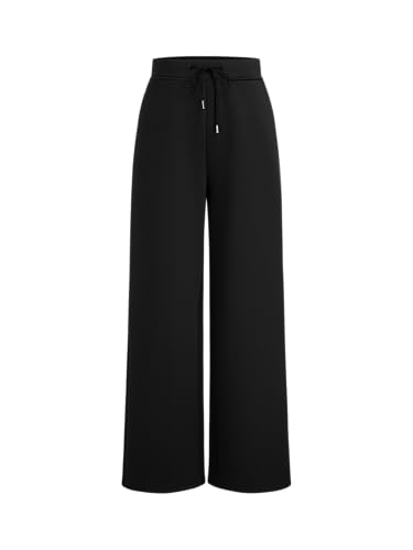CIDER Mid Rise Solid Drawstring Pocket Straight Leg Trousers