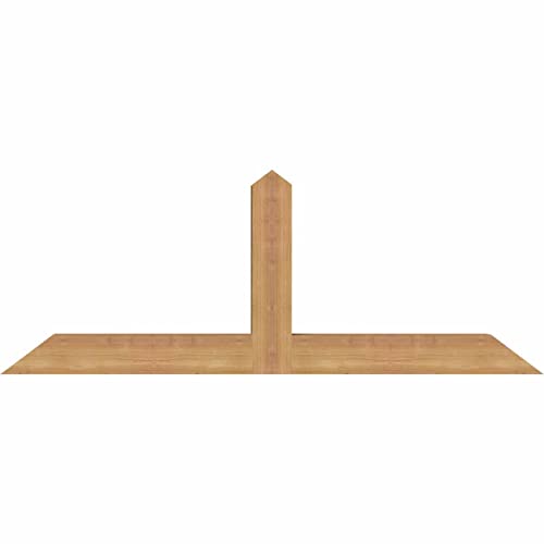 Ekena Millwork 48"W x 18"H x 3 1/2"D x 3 1/2"F, 9/12 Pitch, Portland Smooth Timber Gable Bracket, Western Red Cedar