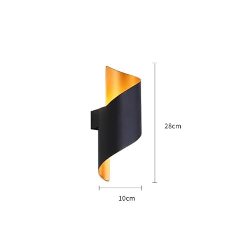 Applique murale LED créative design moderne en or et blanc - 5