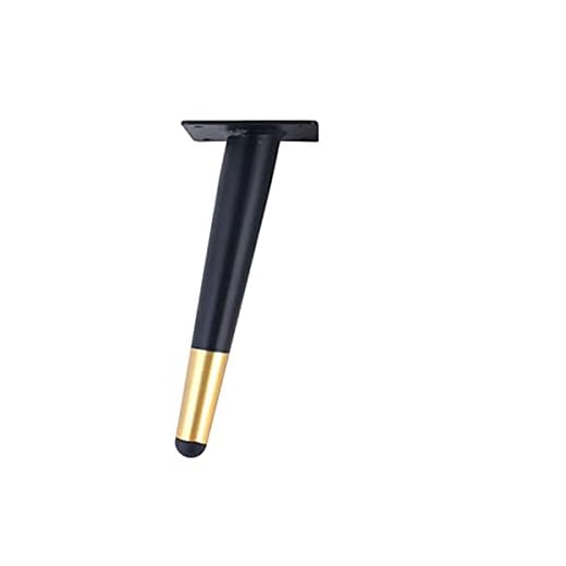 Stol benskydd för trägolv 4 st 10 30 cm metall möbler ben avsmalnande soffa ben höga eleganta avsmalnande ben för matbord stol soffa möbler med skruvar pall benskydd kepsar/265