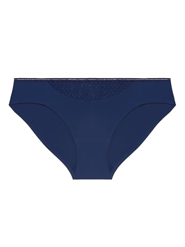 Simone Perele - Culotte Sport Femme Taille Mi-Haute – Culotte sans Couture Effet Invisible – Slip Femme Confortable & Respirant - Ligne Harmony - Coloris Midnight