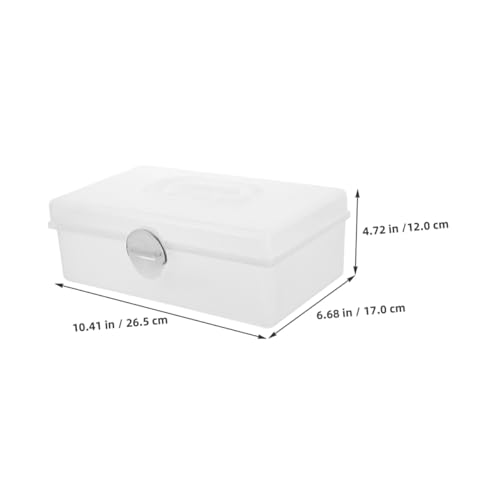 Caja organizadora portátil para mahjong con tapa y asa miniatura 2