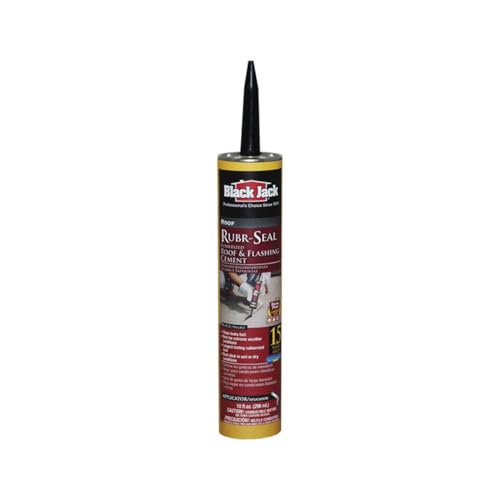 Black Jack Rubr-Seal Gloss Black Rubber Roof &amp; Flashing Cement 10.1 oz.