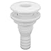 Chiffonade 3/4in ABS Plastic Hose Coupling Straight Thru Hull Connector Drain Outlet Accessory Thru Hull Fitting Marine Applications