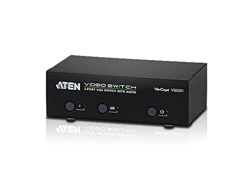 Aten VS0201-AT-G - Conversor de VGA (2 Puertos, con Audio)