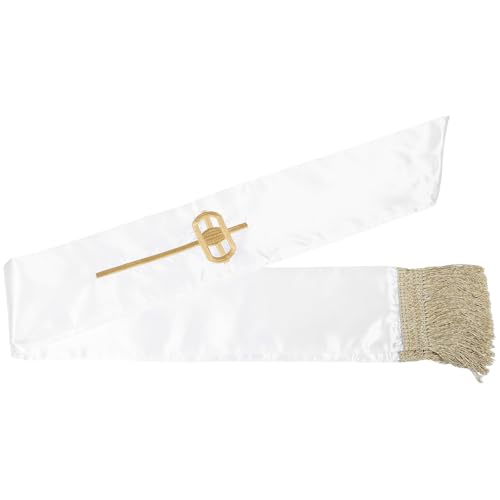 Estola bordada blanca y túnica de sacerdote para clero
