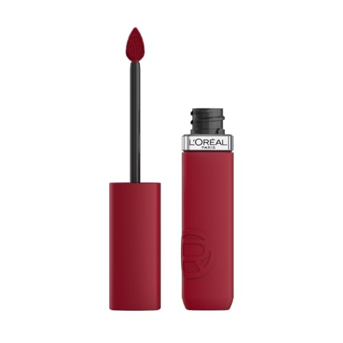 LOréal Paris Liquid Lipstick Intense Colour Longwear Matte Formula with Hyaluronic Acid Transfer- and Smudge-Resistant Infallible Matte Resistance Shade: 420 Le Rouge Paris/True Romance