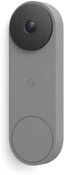 Google Nest Doorbell (Wired, 3rd Gen) - 2K Video and Gemini, Live View, Night Vision, 2-Way Audio - Works with Google Home - 2025 Model - Hazel