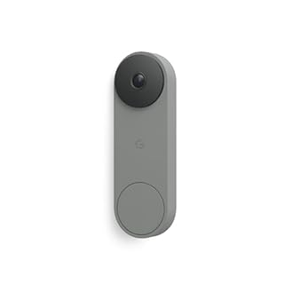 Google Nest Doorbell (Wired, 3rd Gen) - 2K Video and Gemini, Live View, Night Vision, 2-Way Audio - Works with Google Home - 2025 Model - Hazel