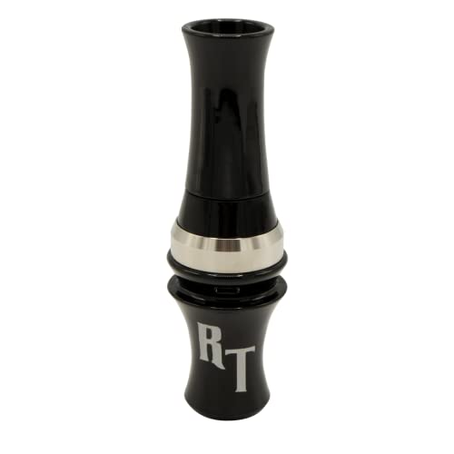 Rolling Thunder Canadian Goose Calls - Professional Hunter Goose Caller - Loud Versatile Hunting Call for Greater and Lesser Canada Honkers - Geese and Waterfowl Call (Black, Polycarbonate)